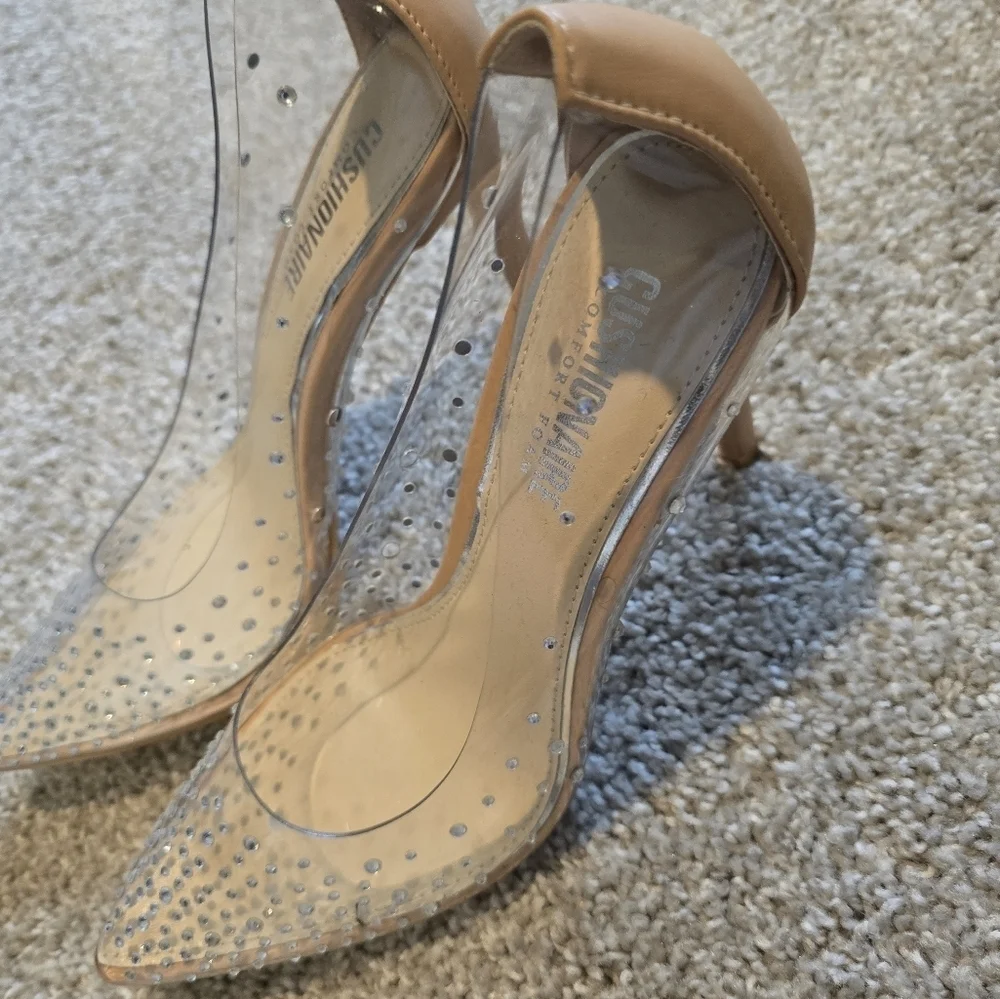 Studded Gorgeous Clear Heels